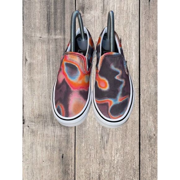 Vans Unisex Classic Slip On Dark Aura Multicolor Skate Shoes Mens 4.0 Womens 5.5 - Picture 2 of 9